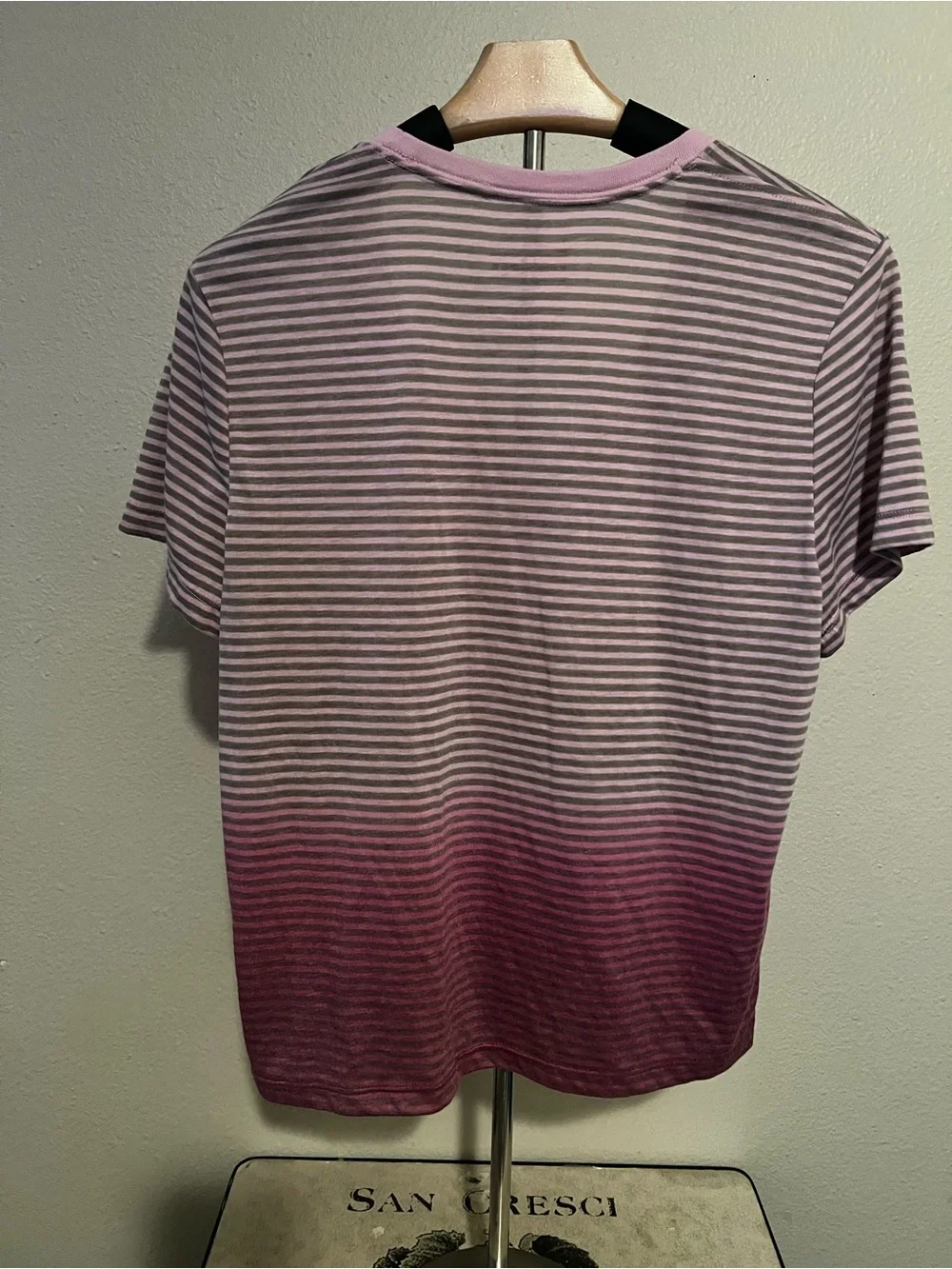Nike Pink Ombre Striped Dri-FIT Short Sleeve Tee